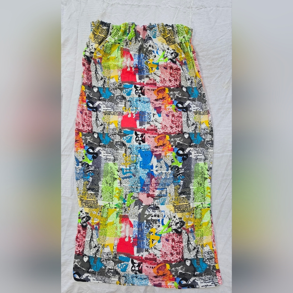 Absolutely Multicolor Abstract Pencil Skirt